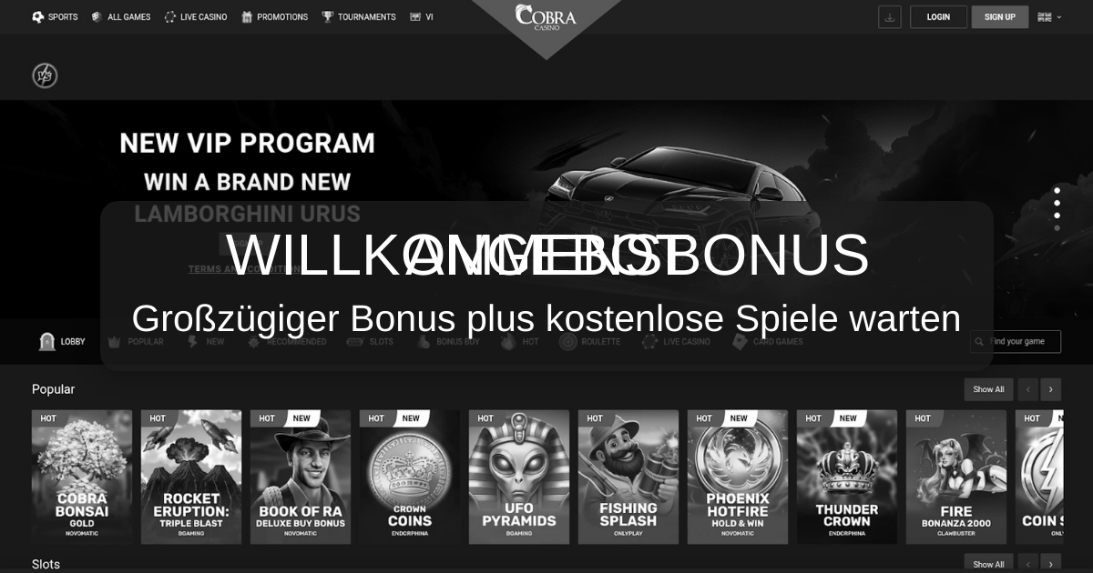 Cobra Casino in Deutschland